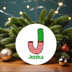 Personalized Custom Name Ornament Double Sided New, Custom, Trendy!!!!! ELF